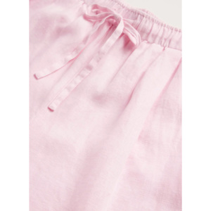 Mint Velvet Pink Linen Wide Leg Drawstring Trousers